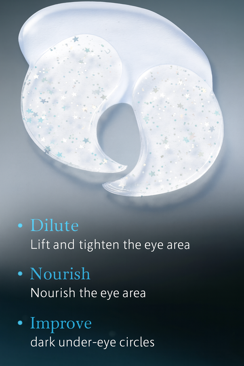 60pcs SADOER Starry Crystal Collagen Eye Patches