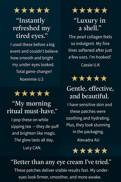 60pcs SADOER Starry Crystal Collagen Eye Patches